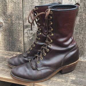 crocodile embossed boots